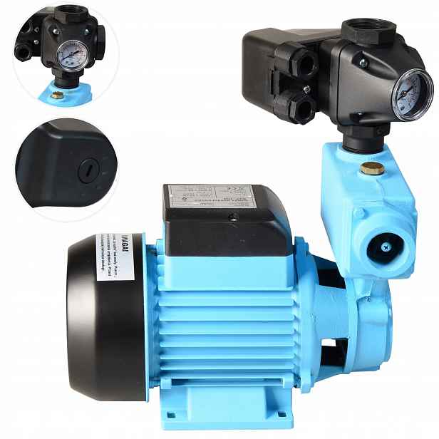 Výkonná Vodní Pumpa 750 W 50 L/min S Zpětným Ventilem A Příslušenstvím Pro Hydrofor