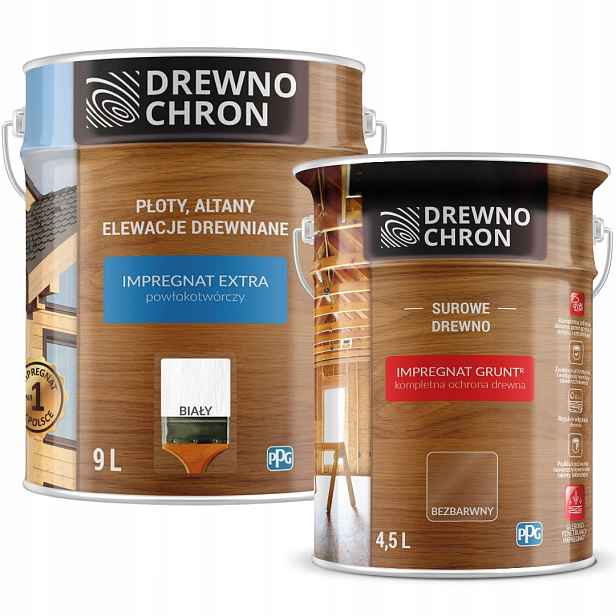 Drewnochron Impregnace Extra 9 L Bílá Drewnochron Impregnace Zemina 4,5 L