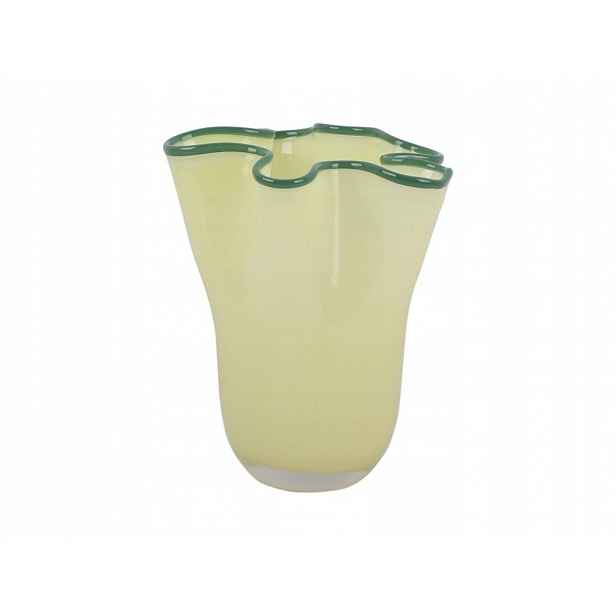 Skleněná váza Ruffles, 22 cm