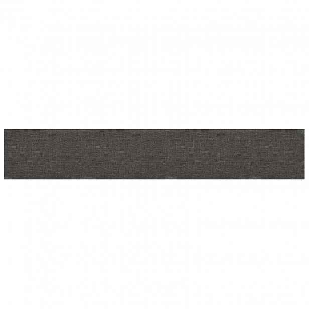 vidaXL Nástěnný čelník 12 ks 90 x 15 cm Tmavě šedá textil