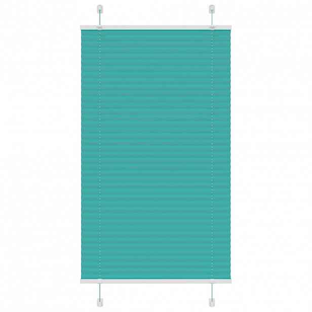 vidaXL Plisovaná roleta Benzínová zelená 80x150 cm Šířka látky 79,4 cm