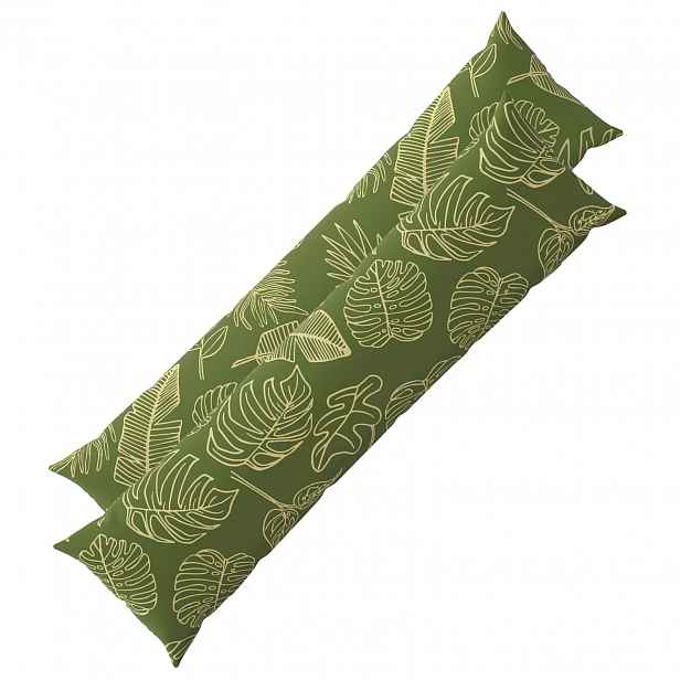 vidaXL Povlak na polštář 2 pcs HEERLEN Listový design 40 x 145 cm