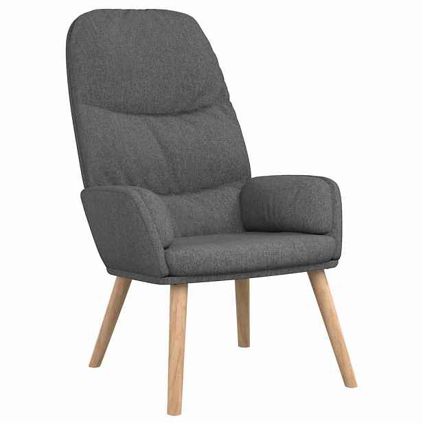 vidaXL Relaxační křeslo světle šedé textil