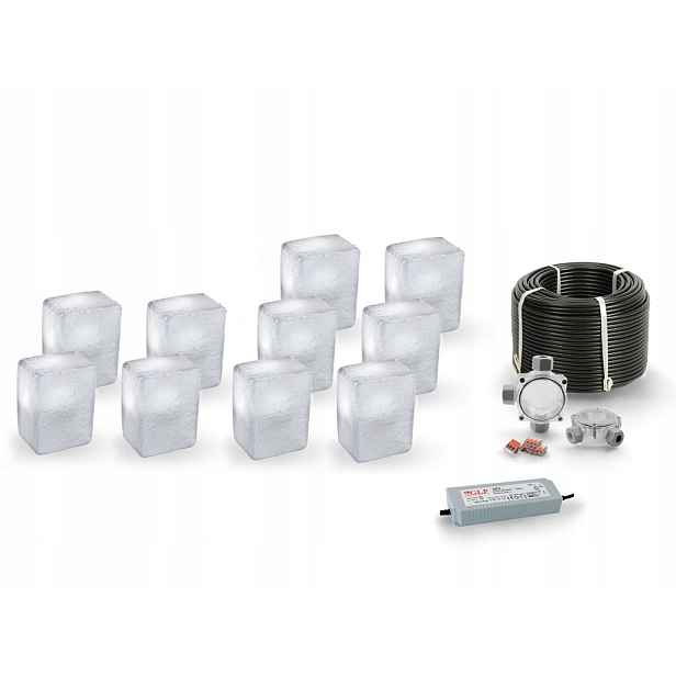 10 x Led nájezdové svítidlo 12V IP68 Bc 9x12 cm