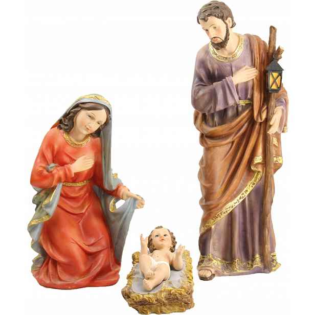 Figurky Do Betléma Svatá Rodina Josef Marie 40 CM