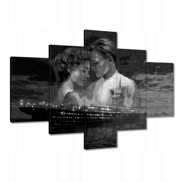 Obrazy 100x70 Titanic Černobílé