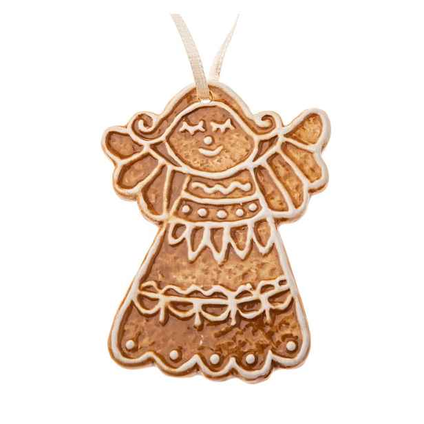 Keramická vánoční ozdoba 10 cm Gingerbread Angel – Dakls