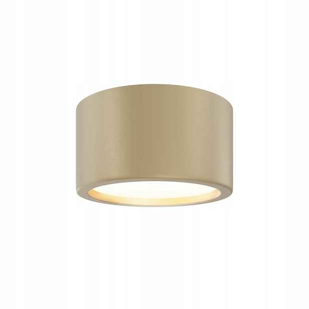 Stropní spot matný zlatý kulatý 17 cm do koupelny Led 3000K IP44 Maytoni