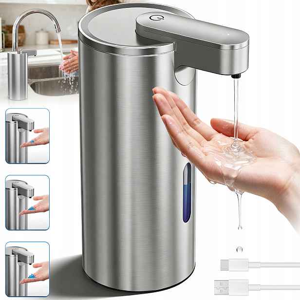 Automatický Dávkovač Mýdla Usb 3 Úrovně Nastavení Voděodolný Odolný