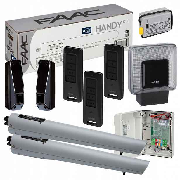 Faac Handy Lampa Xled Dálkové ovládání XT4FDS 3ks Pohon pro dvoukřídlou bránu