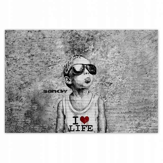 Fototapety 104x70 I love life Banksy