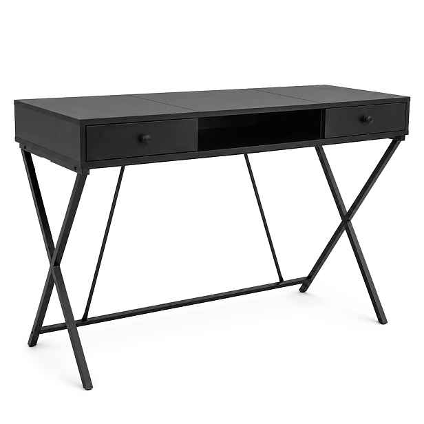 Ak furniture Psací stůl Crossline 120 cm černý