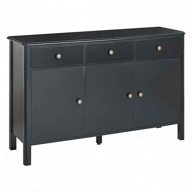 Beliani SIDEBOARD se 3 dveřmi Černý Olate
