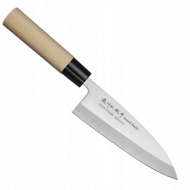 Satake S/d 420J2 Japonský ostrý Nůž na filetování Deba 15,5 cm
