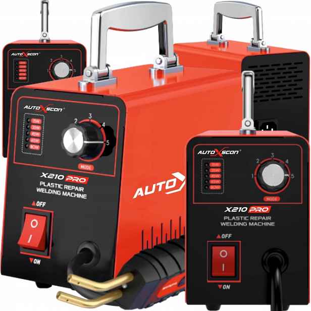 Svářečka plastů Autoxscan X210PRO profesionální sponky Kufr Full