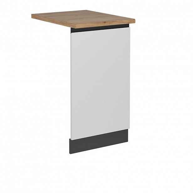 Vicco ČELNÍ PANEL MYČKY R-Line Bílá 45 cm , PD Dub