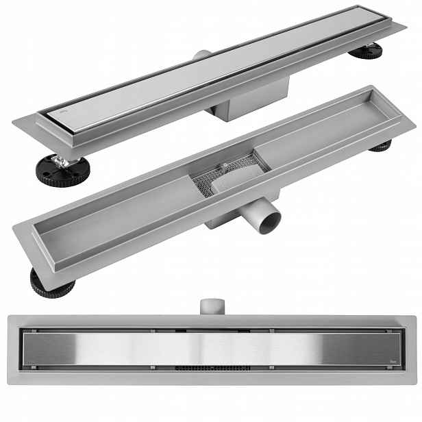 Lineární Odtok Rea 90 cm Neox Lineární odvodnění Ocel Kartáčovaná