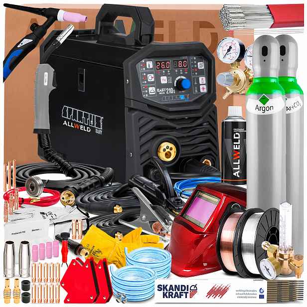 Svářečka Spartus Easymig 210S 230V Synergie Tig Lift Lutosvařování 2T/4T