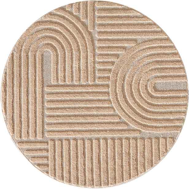Světle růžový kulatý koberec ø 160 cm Art 1121 – Ayyildiz Carpets