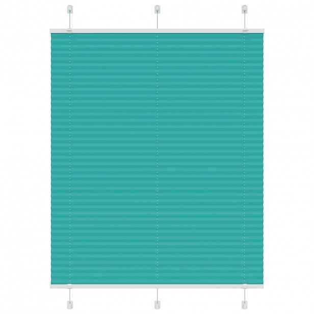 vidaXL Plisovaná roleta Benzínová zelená 105x150 cm Šířka látky