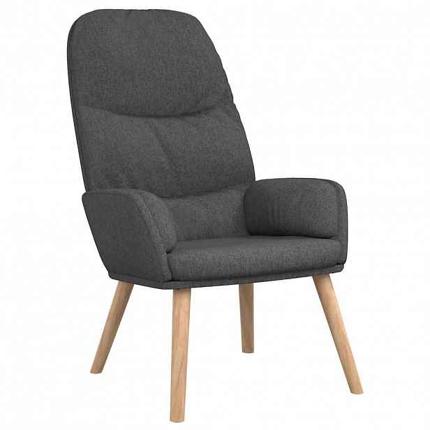 vidaXL Relaxační křeslo tmavě šedé textil
