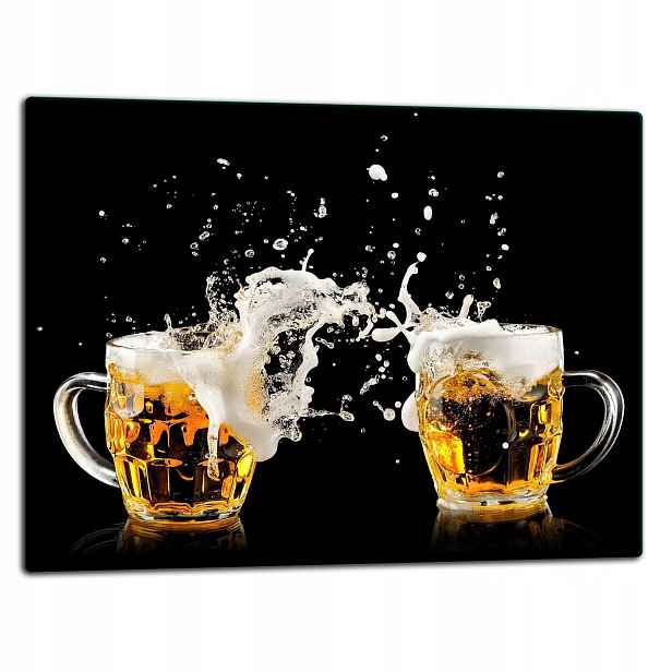 7v1 Skleněná Deska Na Krájení 52x40 Pivo