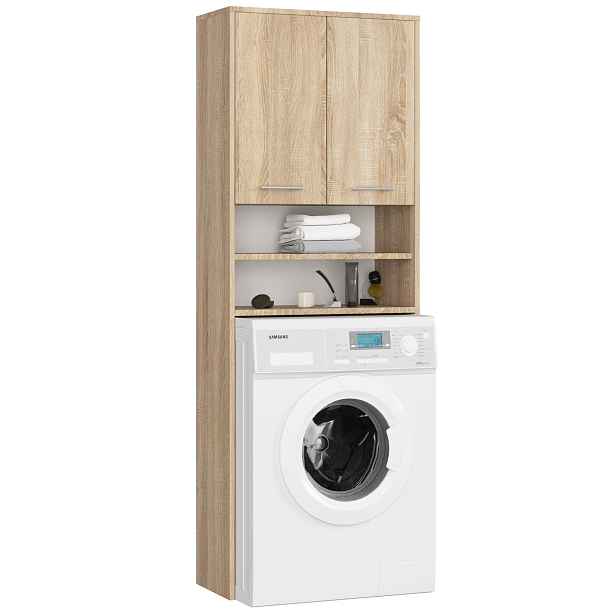 Ak furniture Koupelnová skříňka nad pračku Fin dub sonoma