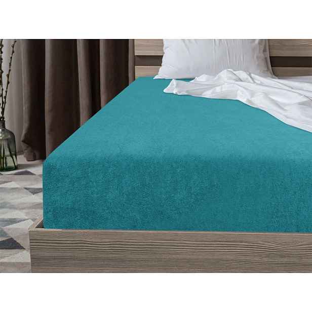 Froté prostěradlo EXCLUSIVE tyrkysové 90 x 200 cm