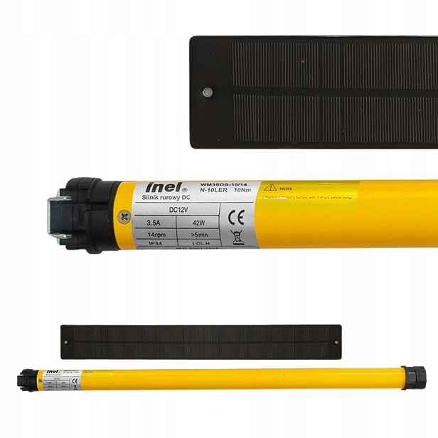 Motor pro rolety Inel N-10LERS pro trubky Ø 63/78/85 rádio se solárním panelem