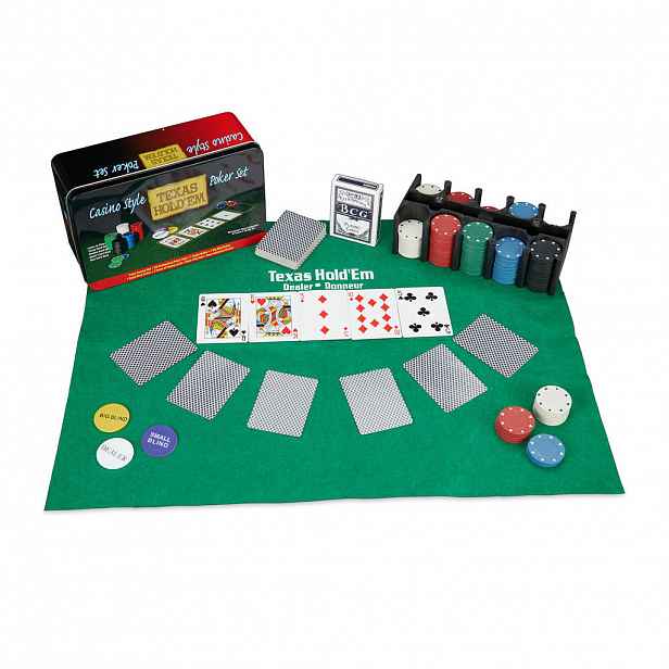 Relaxdays POKERSET vícebarevný 200 žetonů