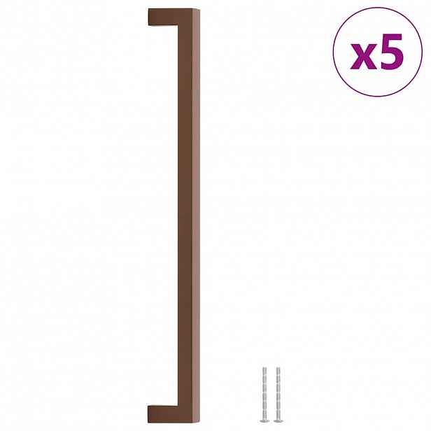 vidaXL Nábytkové úchytky 5 ks bronzové 320 mm nerezová ocel