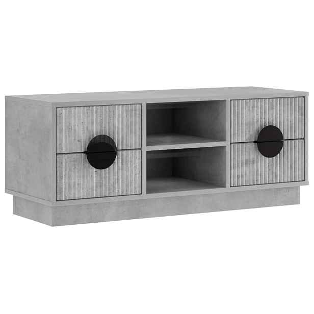 vidaXL Televizní skříň VENRAY 101 x 36,5 x 40 cm Betonově šedá