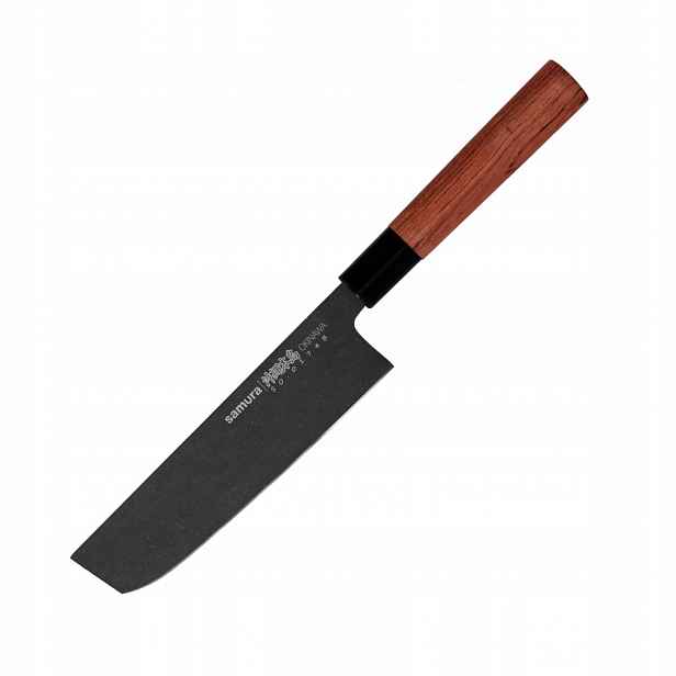 Nůž Nakiri Samura Okinawa Stonewash 17 cm pro zeleniny AUS-8 palisandr