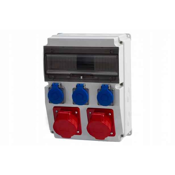 Rozvaděč Caja 2x16A 5p, 3x230V 12M IP65
