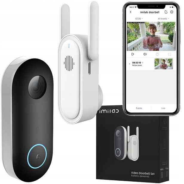 Videozvonek na dveře Imilab Video Doorbell 2.5k