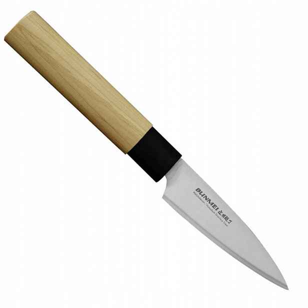 Bunmei Japonský Nůž na loupání ovoce a Zeleniny 56-57 Hrc 9 Cm