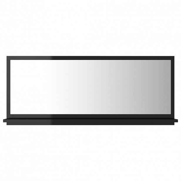Černé koupelnové zrcadlo BALDY 90 cm