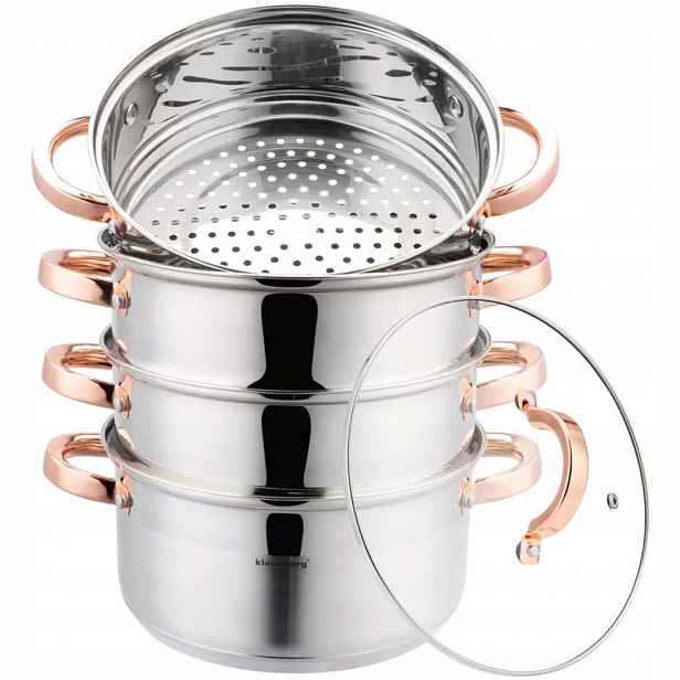Hrnec Na Páru Klausberg 5 Dílků 22 cm KB-7733 Rose Gold