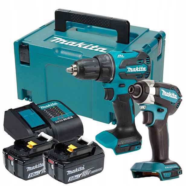 Makita Combo Aku Šroubovák Šroubovák 2xAKU 3Ah Lxt 18V DLX2535SJ DDF490+DTD153