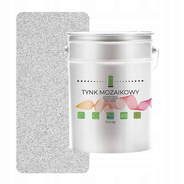 Mozaiková pryskyřičná omítka Marmolit Bílá M01 12,5 kg Mrazuvzdorná Premium