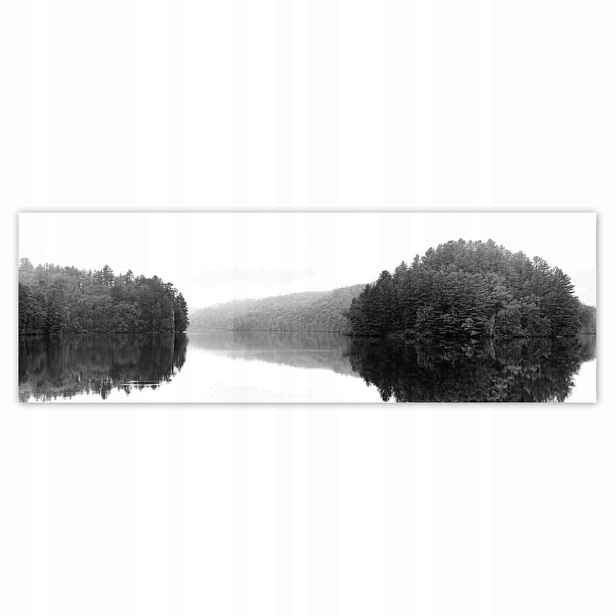 Plakáty 200x66 Jezero Ostrov Černá