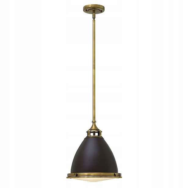 Závěsná lampa Amelia 1xE27 60W hnědá ve vintage stylu Hinkley