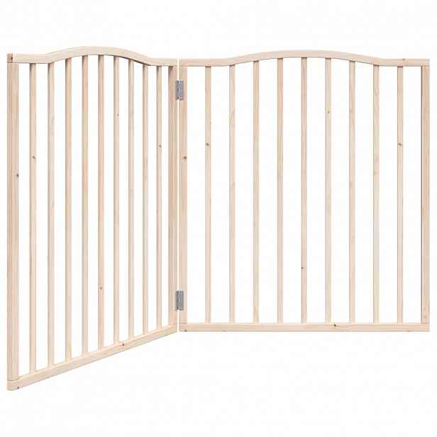vidaXL Zábrana pro psy skládací 2 panely 160 cm topolové dřevo