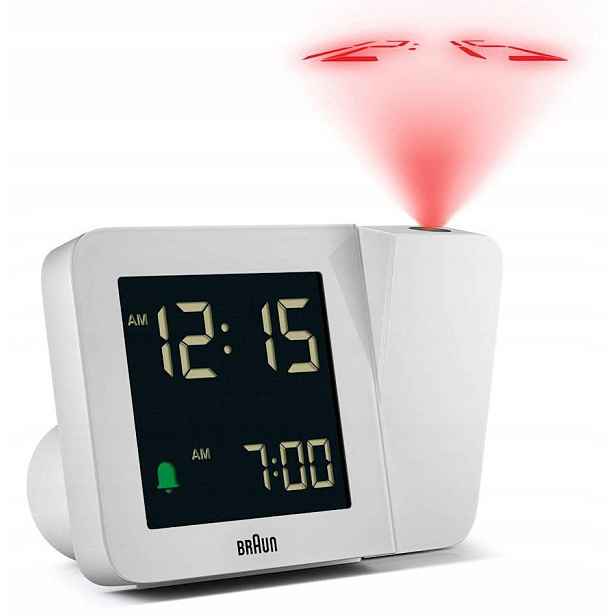Budík S Projektorem Braun BC15W-RC Alarm DCF77