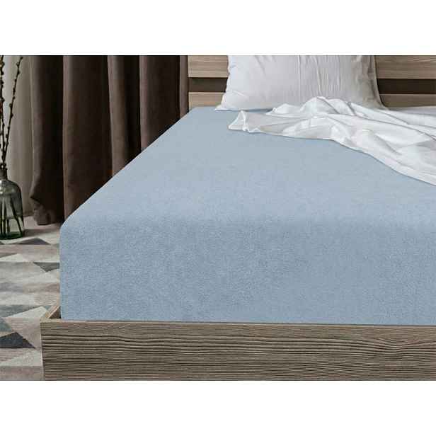 Froté prostěradlo EXCLUSIVE světle modré 90 x 200 cm