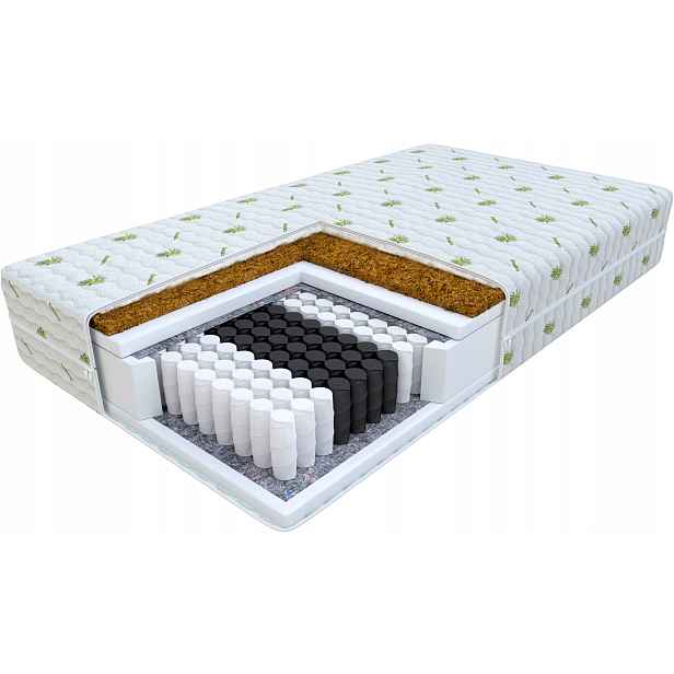 Matrace 90x200 kokosová taštičková Paloma Aloevera 22cm