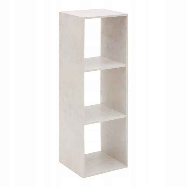 Modulární Regál Se 3 Přihrádkami Mdf Béžový 34,5X32X100,5 CM