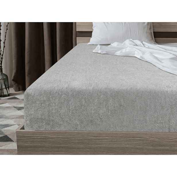 Froté prostěradlo EXCLUSIVE světle šedé 90 x 200 cm