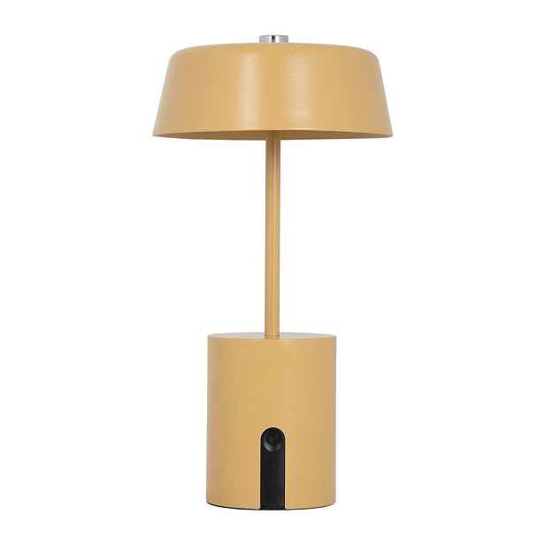 Okrově žlutá kovová LED stolní lampa (výška 22,5 cm) Elemental LED – Leitmotiv