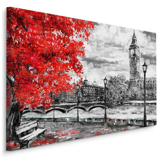 Plátno Pohled Na Temži A Big Ben Varianta: 30x20